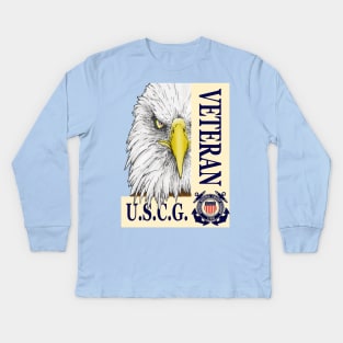 Veteran - Coast Guard Kids Long Sleeve T-Shirt